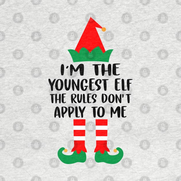 I'm the youngest ELF The rules don't apply to me Family Matching Group Christmas Costume Pajama Funny Gift by norhan2000